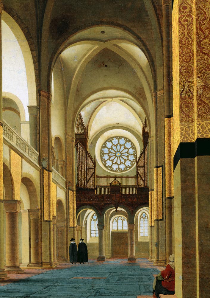 Interior of the Marienkirche in Utrecht from Pieter Jansz. Saenredam