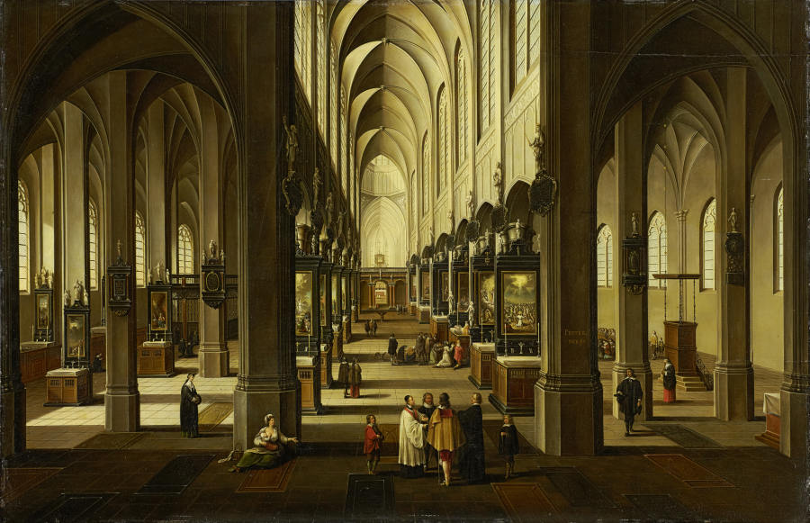 Interior of Antwerp Cathedral from Pieter Neefs d. J.