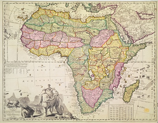 Map of Africa from Pieter Schenk
