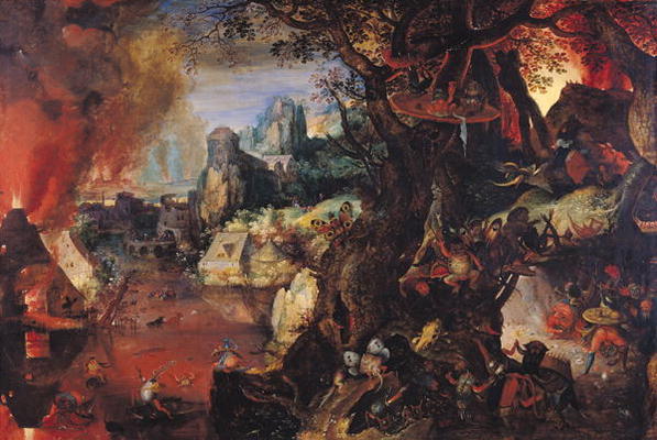 The Temptation of St. Anthony (oil on copper) from Pieter Schoubroeck