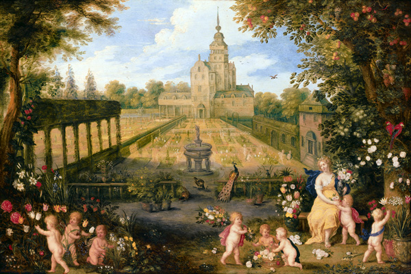 Flora in the garden flowers and trees of Jan Brueghel of this year from Pieter van Avont