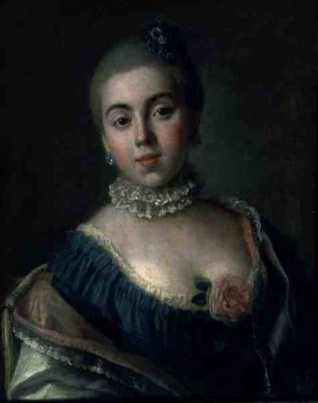 Portrait of Princess Ekaterina Golitsyna from Pietro Antonio Conte Rotari