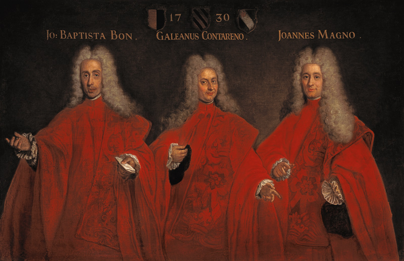 Portrait of three lawyers, Giovanbattista Bon, Galeano Contarini and Giovanni Magno from Pietro Uberti