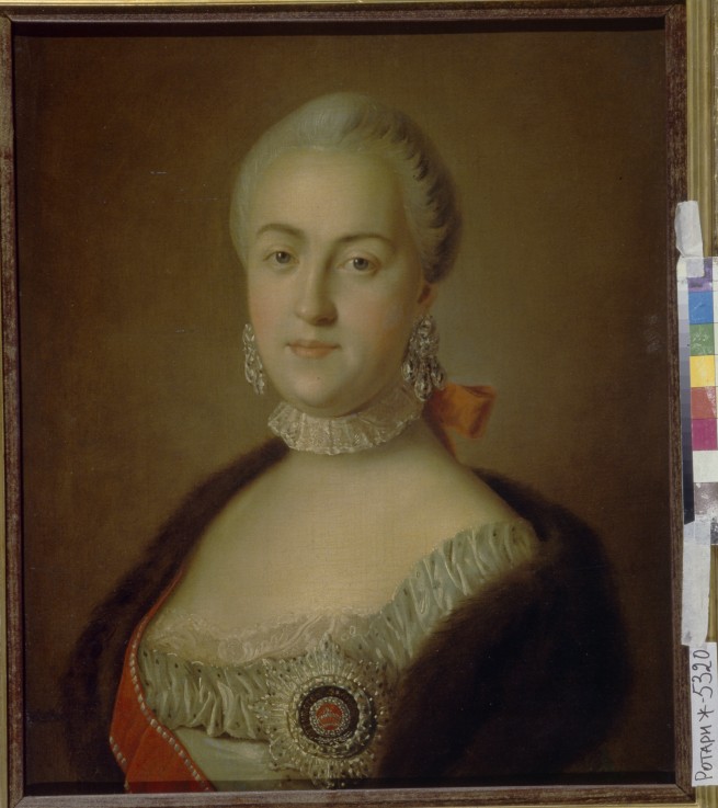 Portrait of Grand Duchess Yekaterina Alexeyevna from Pietro Antonio Rotari