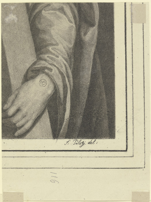 Christus und das Schweißtuch der Veronika (Fragment), aus der Folge "Königlich Baierischer Gemälde-S from Ferdinand Piloty