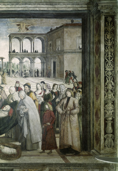 Pinturicchio, Begräbnis Hl.Bernhardin from Pinturicchio
