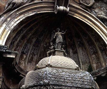 The 'Fontana dell'Organo' (Fountain of the Organ) detail of the figure of Victory, designed from Pirro Ligorio