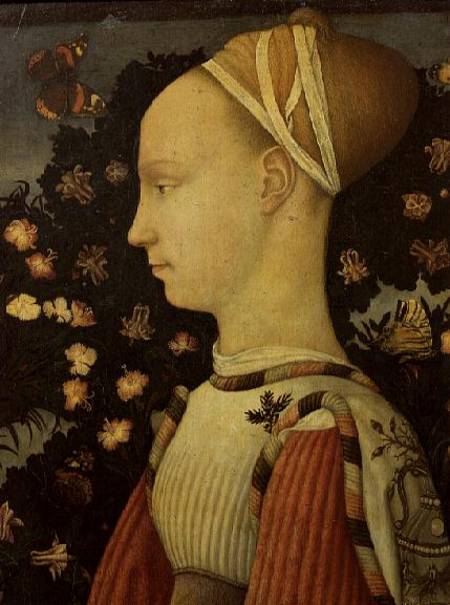 Portrait of Ginevra d'Este from Pisanello