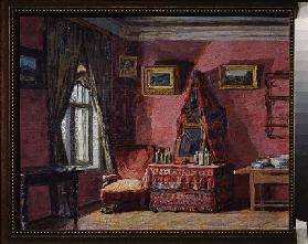 Schlafzimmer im Haus des Komponisten Pjotr Tschaikowski in Klin
