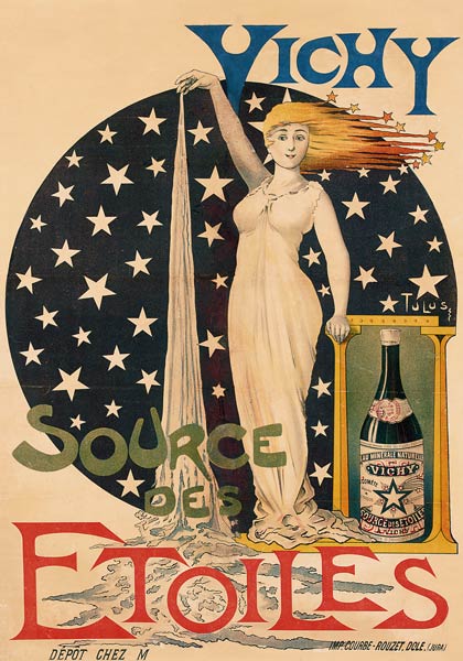 Vichy, Source Des Etoiles from Advertising art