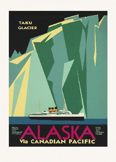 Alaska Via Canadian Pacific. Taku Glacier