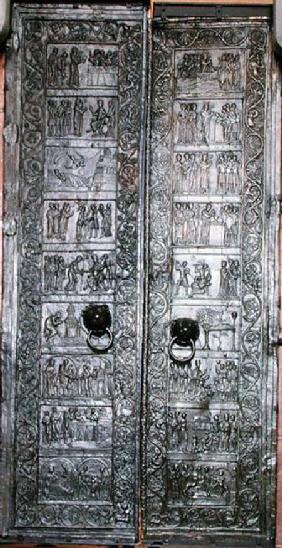 Doors depicting scenes from the life of St. Adalbert (939-97)