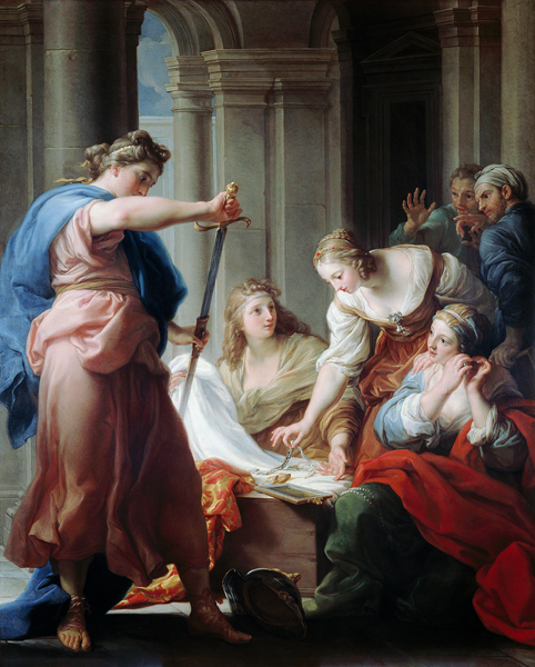 Achilles at the Court of King Lycomedes with his Daughters from Pompeo Girolamo Batoni