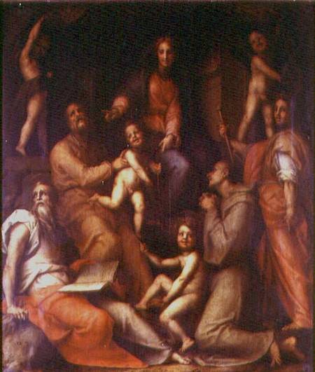 The Holy Family with Saints from Jacopo Pontormo,Jacopo Carucci da