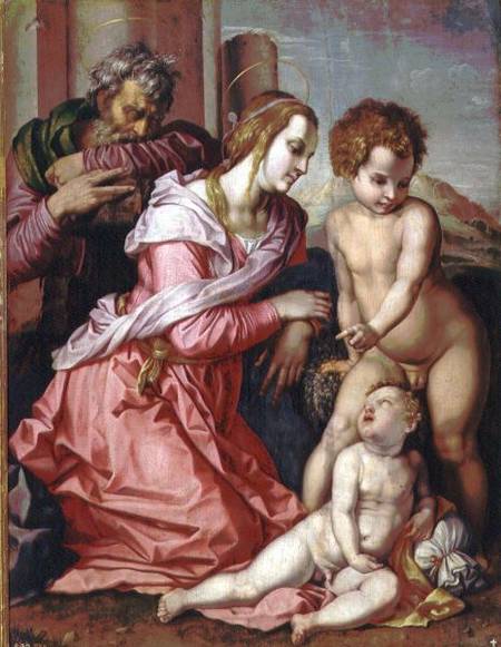 The Holy Family from Jacopo Pontormo,Jacopo Carucci da