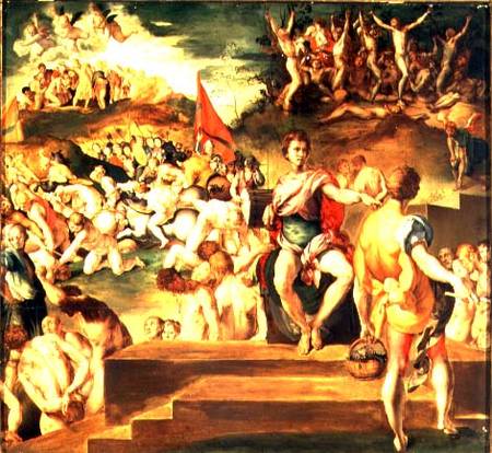 The Martyrdom of the Theban Legion from Jacopo Pontormo,Jacopo Carucci da