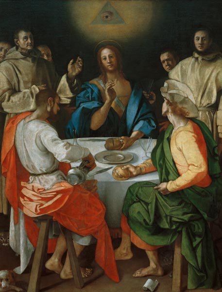 The Supper at Emmaus from Jacopo Pontormo,Jacopo Carucci da