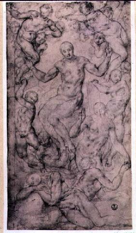 Study for 'Christ in Glory' and 'The Creation of Eve' in the Church of San Lorenzo, Florence