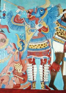 Reproduction of a Mural at Cacaxtla, Mexico