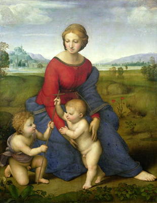 Madonna in the Meadow, 1505 or 1506 (panel) from Raffaello Sanzio da Urbino