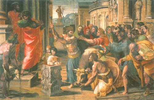 The victim of Lystra from Raffaello Sanzio da Urbino