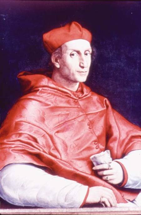 Portrait of Cardinal Dovizzi de Bibbiena (1470-1520) from Raffaello Sanzio da Urbino