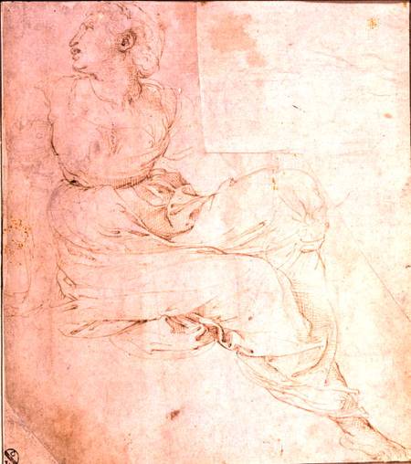 Study of Erato, for 'The Parnassus' from Raffaello Sanzio da Urbino