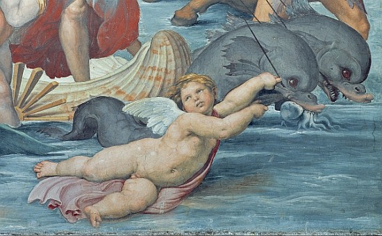 The Triumph of Galatea, 1512-14 (detail of 56473) from Raffaello Sanzio da Urbino