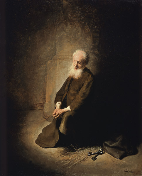 St. Peter in prison. from Rembrandt van Rijn