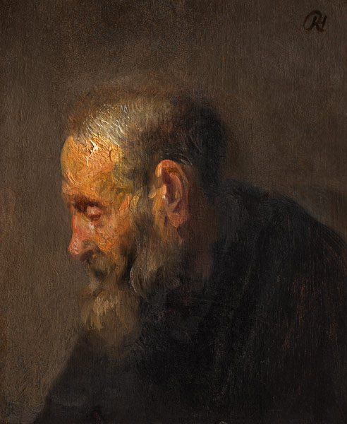 Study of an Old Man in Profile from Rembrandt van Rijn