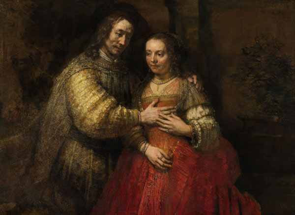 The bride and bridegroom from Rembrandt van Rijn