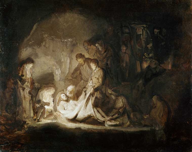 Burial Christi from Rembrandt van Rijn