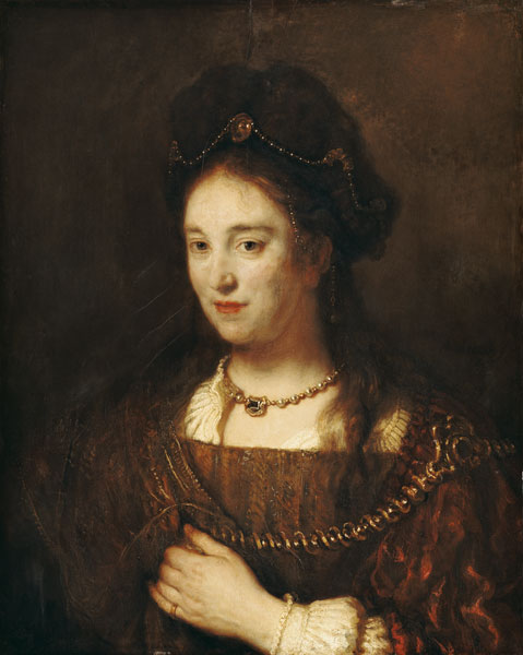 Rembrandts wife Saskia. from Rembrandt van Rijn