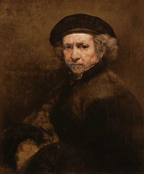 Self portrait from Rembrandt van Rijn
