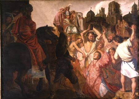 The Stoning of St. Stephen from Rembrandt van Rijn
