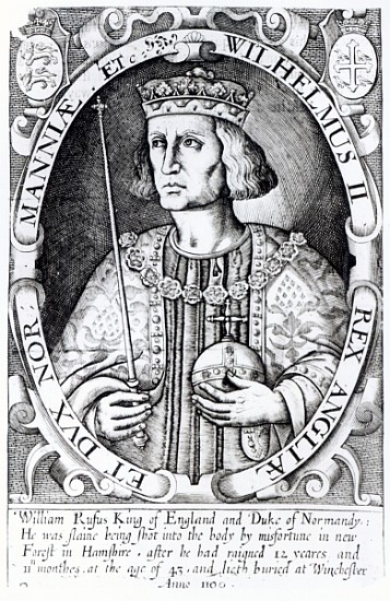 King William II of England from Renold Elstrack