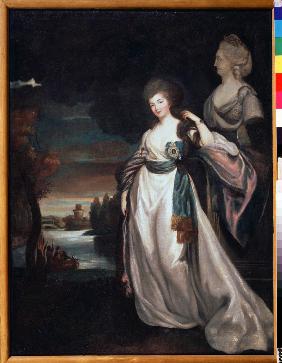 Portrait of Aleksandra Branicka (1754-1838), lady-in-waiting of Catherine II
