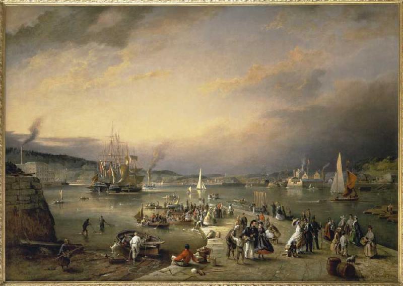 The port of Plymouth. from Richard Brydges Beechey