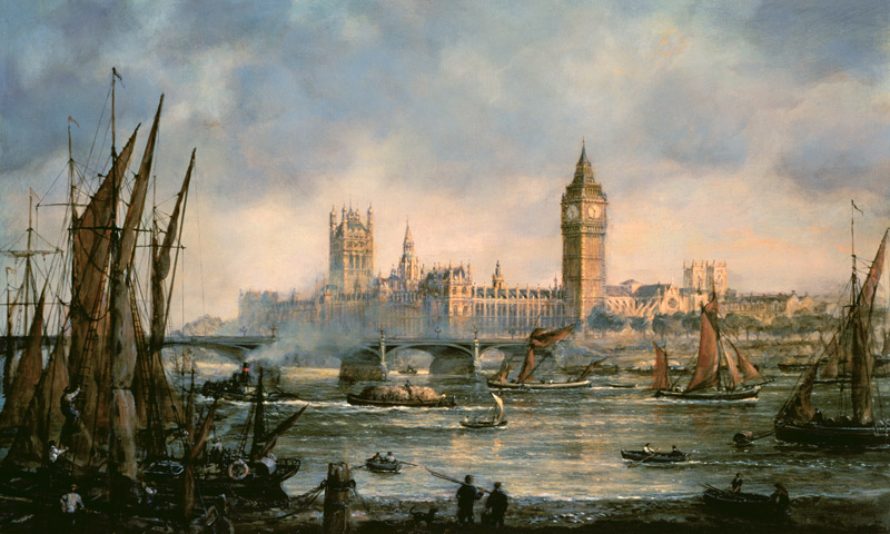 The Houses of Parliament and Westminster Bridge  from Richard  Willis