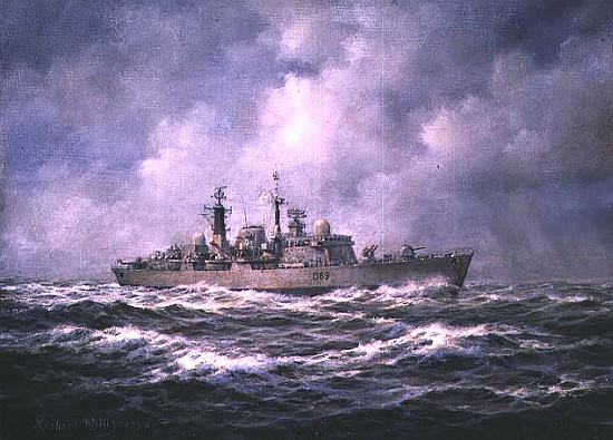 H.M.S. "Exeter" at Sea, 1990 from Richard  Willis