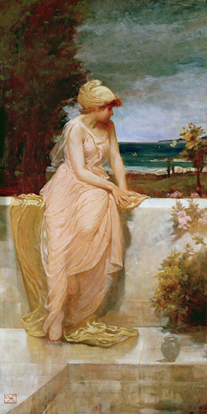 A Classical Maiden Looking Out to Sea from Robert Fowler