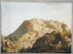 South-western view of Ootra-Durgum, illustration from 'Twelve Views of Mysore, the Country of Tippoo