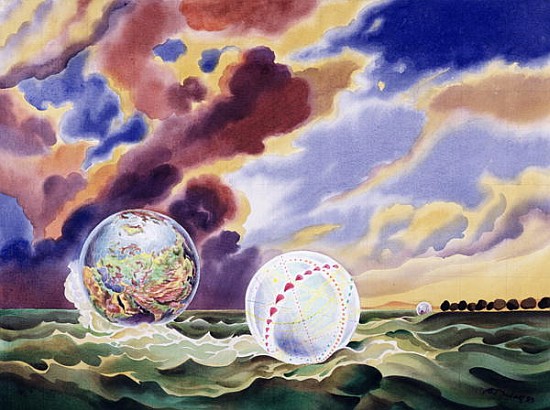 Dream Worlds, 1983 (liquitex on canvas)  from Robert  Tyndall