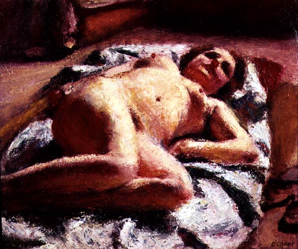 Reclining Nude, 1924 (oil on canvas)  from Roderic O'Conor