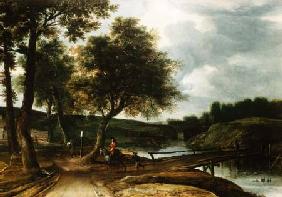 A Wooded River Landscape