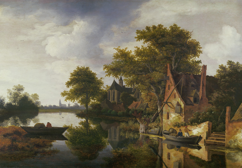 River Landscape from Roelof van Vries
