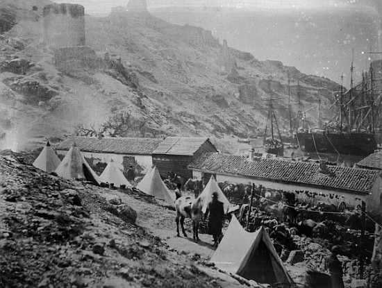 The Port at Balaklava during the Crimean War, c.1855 from Roger Fenton