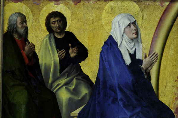 R. van der Weyden, Virgin and apostles from Rogier van der Weyden