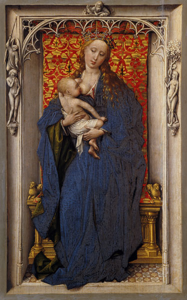 Maria with the child at the chest. Panel of a Diptychons. from Rogier van der Weyden