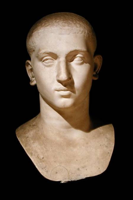 Portrait bust of Emperor Severus Alexander (AD 205-35) from Roman